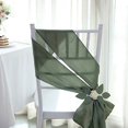 thumbnail image 6 of BalsaCircle 20 Eucalyptus Green Satin Chair Sashes Bows Ties Wedding Decorations Party Chair Covers Banquet, 6 of 8