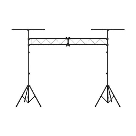 Monoprice Lighting Stand System With Truss | 220 lbs Maximum Load, Extends up to 12.5 ft tall, T-bars are 4 ft wide - Stage Right Series