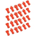thumbnail image 3 of Knitting Needle Stoppers, Rubber Material Rock Paper Scissors 4 Sets Orange Knitting Needle Point Protectors Small Error  For DIY Art, 3 of 8