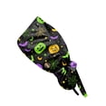 thumbnail image 2 of Women Scrub Caps Ghost Galaxy Print Adjustable Halloween Surgical Caps Working Hat Nurse Costume Accessory Favor, 2 of 6