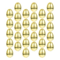 unbranded  30 Pcs Easter Decorations Fillable Egg Shells Eggs Jumbo Wrapping Boxes Empty Toddler Golden