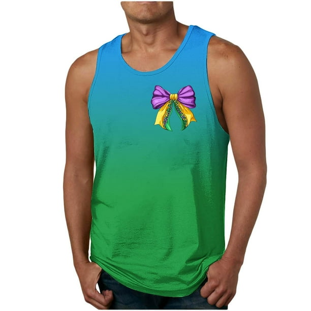 Camiseta sin mangas de cuello redondo para hombre, informal, a la moda, sin mangas, con estampado, cuello redondo, deportiva, de poliéster