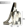 thumbnail image 2 of FORMRS Womens Crossbody Sling Bag Travel Daypack Shoulder Chest Backpack, White Cute Cats, 2 of 7