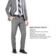 thumbnail image 2 of Pantalones de vestir elásticos para hombre pantalones de vestir rectos con cintura elástica color gris para oficina ANGGREK Otros, 2 of 7