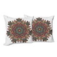 thumbnail image 6 of Ambesonne Mandala Throw Pillow Cover 2 Pack, Pattern, 18", Multicolor, 6 of 6