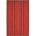 thumbnail image 2 of SAFAVIEH Martha Stewart Freehand Stripe Wool Area Rug, Vermillion, 5' x 8', 2 of 6