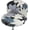 Black Background Blue Patterns, variant on Round-Back Office Chair Cover, Stretchable Desk Chair Cover Protector with Triple-Stitched Edges Anti-Slip Slipcovers for Chairs,Covers Only (Black Background Blue Patterns)