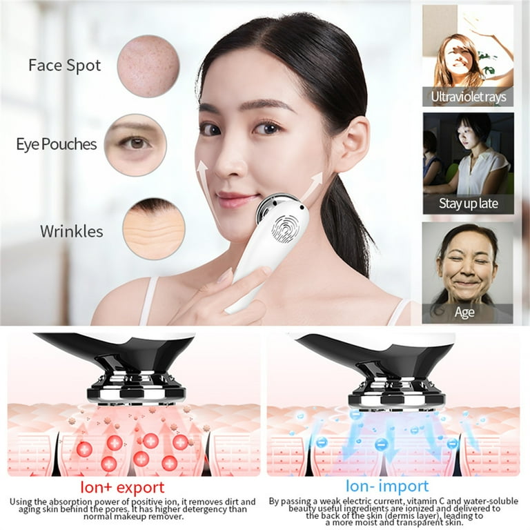 ANLAN EMS Facial Massager LED Red Light Therapy Anti Wrinkle
