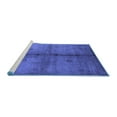 thumbnail image 2 of Ahgly Company Machine Washable Indoor Rectangle Oriental Blue Industrial Area Rugs, 7' x 10', 2 of 4