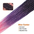 thumbnail image 4 of MORICA Pink Crochet Hair Senegalese Twist 18 Inch 8 Packs Ombre Crochet Braids Hair, Crochet Twist Hot Water Setting, Pre-Lopped Small Crochet Hair for Black Women (18 Inch, 1B/Purple/Pink), 4 of 7