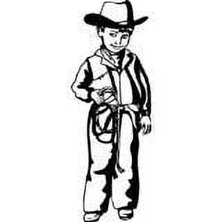 Wall Design Pieces Young Kid Cowboy 20x10