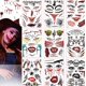 thumbnail image 1 of 9 hojas de tatuajes temporales de Halloween, tatuajes de cicatrices de Halloween y tatuajes de heridas falsas, pegatinas faciales de araña con costra de sangre para Halloween, 1 of 5