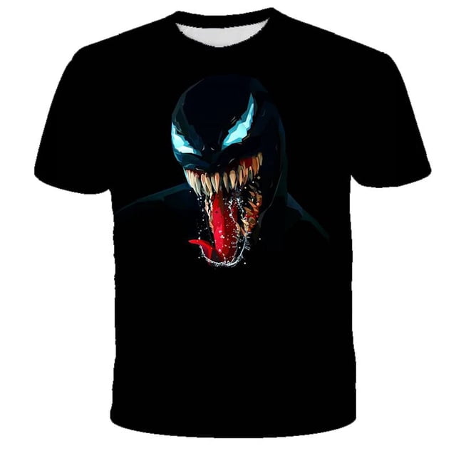 Marvel Männer Kleidung 2021 Neue Mens Sommer Venom Druck Männer Kurzarm Camiseta con estampado 3D Camiseta Lässig Lustige Camisetas xuanjing unisex