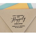 thumbnail image 4 of Printtoo Roound Personalized&nbsp;Red Self Inking Wedding Favor Stamp Custom To Love| Laughter And Happily Ever After Rubber&nbsp;Stamper-40 mm, 4 of 6