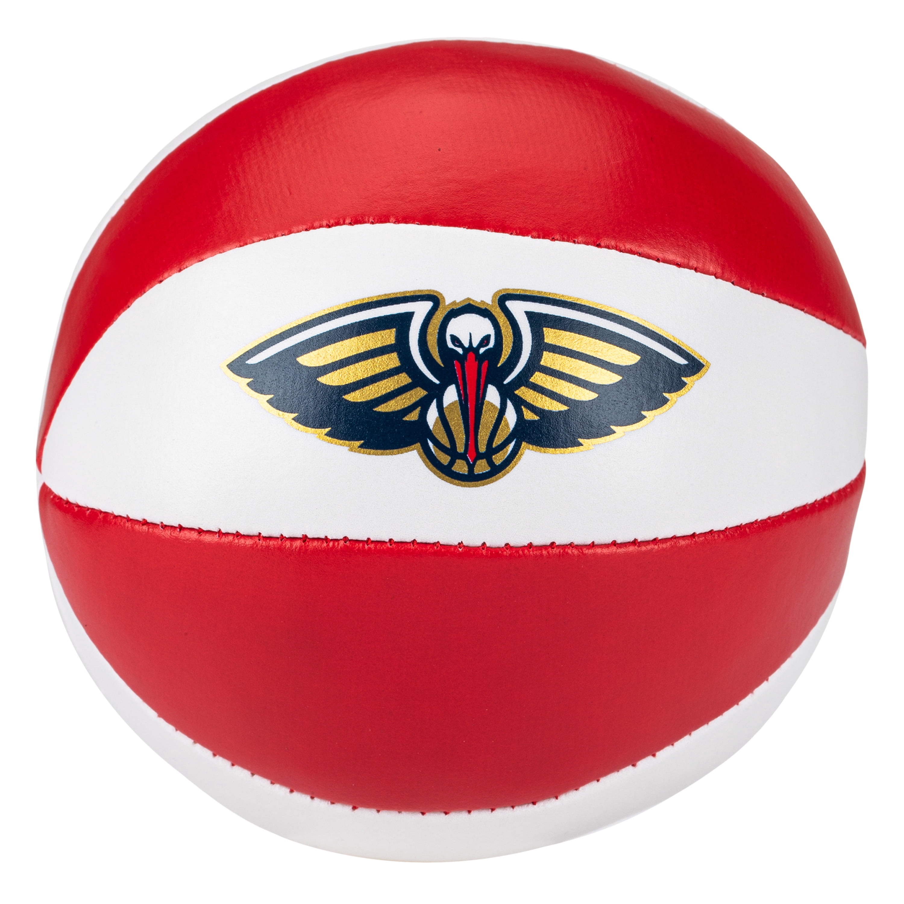 Franklin Sports NBA New Orleans Pelicans Toy Basketballs - 2 Pack of Kids Soft Mini Basketballs for Over the Door + Indoor Hoops - NBA Fan Shop Kids Soft Toy Basketballs - (2) Mini Balls Included