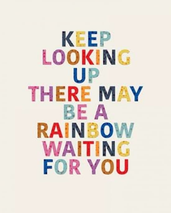 Rainbow Waiting For You Iii Rolled Canvas Art Amy Cummings 8 X 10 Walmart Com Walmart Com