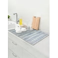 thumbnail image 2 of FloorPops Camila Blue Stone Quick Drying Mat, 2 of 7