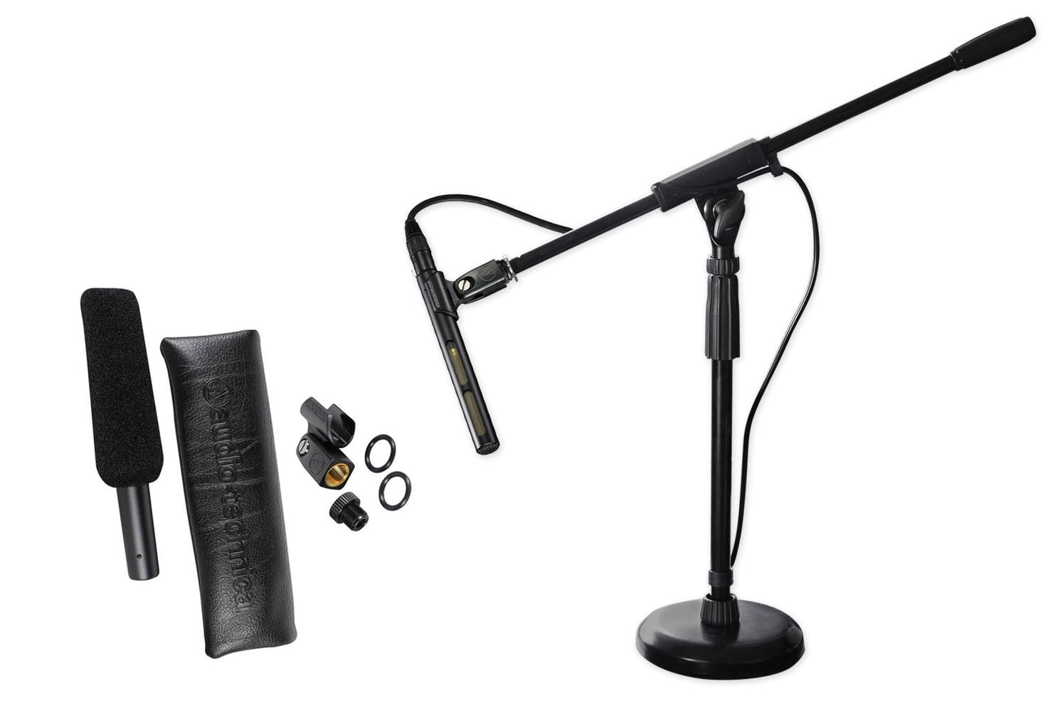 Audio Technica AT875R Short Shotgun Condenser Microphone w/ Line+Mic