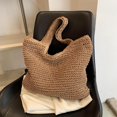 thumbnail image 5 of Kukuzhu Straw Beach Bag, Summer Woven Tote Bag Large Shoulder Handbag Straw Purses and Handbags for Women, 5 of 7