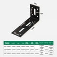 thumbnail image 5 of Heavy Duty Wall Mounting Bracket Metal L Shape Bracket Adjustable Wall Support Table Shelf 80 120 180mm Industrial Corner Shelf, 5 of 9