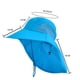 thumbnail image 2 of 2 piezas de sombrero para el sol para niños con solapa para el cuello, unisex, ajustable, de ala ancha, con protección solar para el verano, 2 of 5