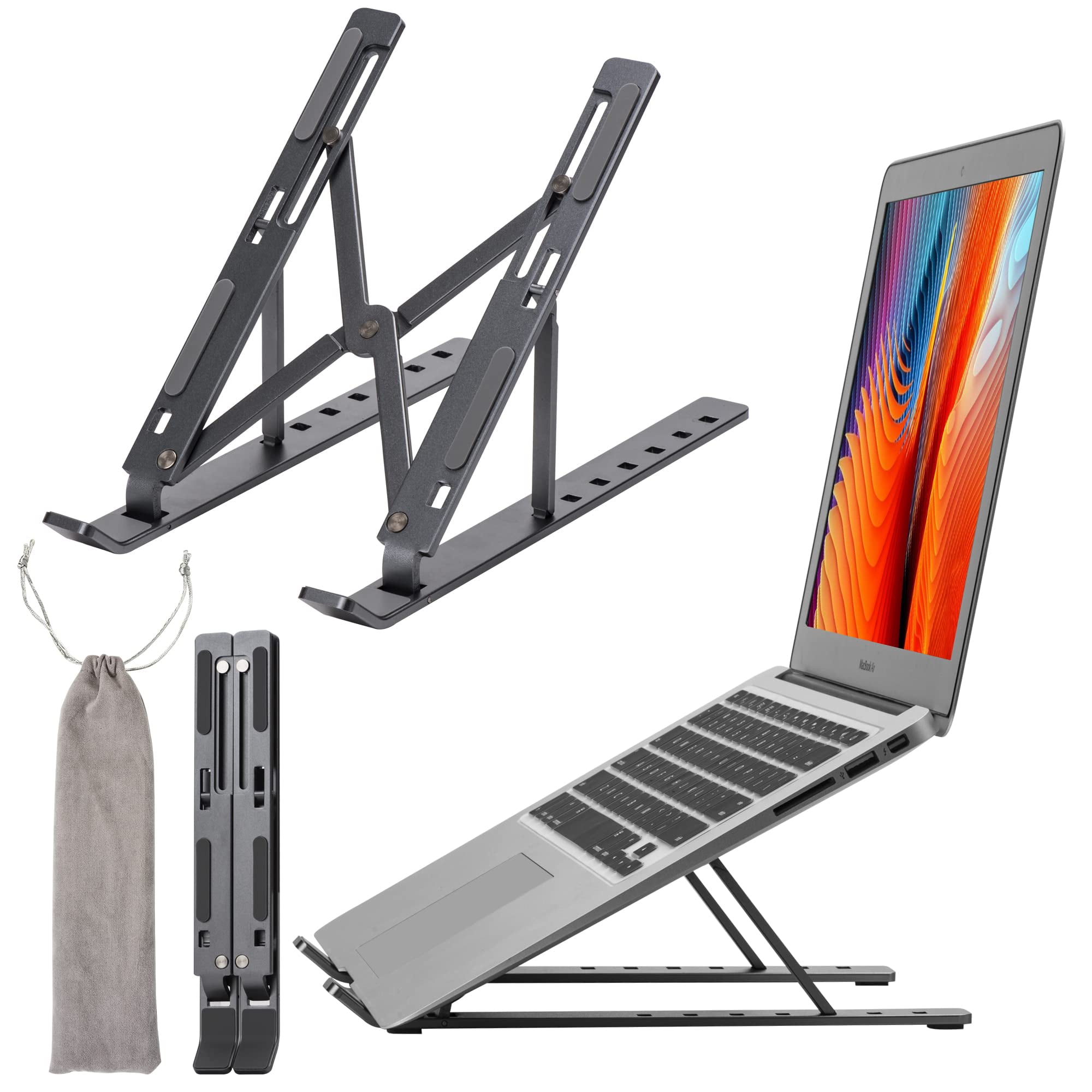 Laptop Stand Adjustable Portable for 10" 15.6" Laptop Tablet