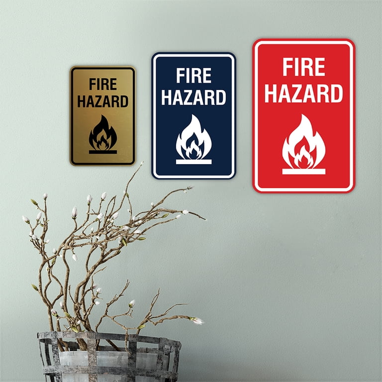 VSafety General Fire Action Prohibition/Safe Lifts Sign - Ritratto