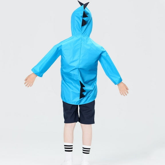 WHAMVOX Dinosaur Rain Coat Boys Raincoat Poncho Kids Ponchos for