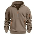 thumbnail image 4 of Boys Half Zip Hoodies Cotton Pullover Crewneck Sweatshirt Long Sleeve Hooded Sweatshirts with Pockets Athletic Fleece Hoodie, 4 of 6