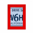 thumbnail image 1 of Licence Plate USA American Pattern Picture Display Art Red Photo Frame, 1 of 4