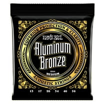 Ernie Ball Aluminum Bronze Medium Acoustic Guitar Strings (13-56)