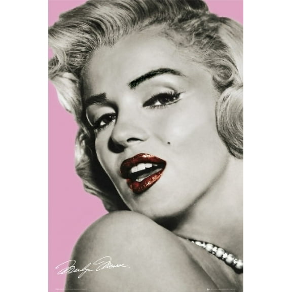 Marilyn Monroe Pink Poster Print (24 X 36)