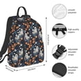 thumbnail image 2 of Disketp Cute ghost in the flowers Mochila Ligera e Impermeable, Mochila de Día Resistente para Viajes, Senderismo y Uso Diario para Hombre y Mujer, 2 of 7