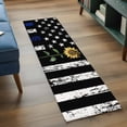 thumbnail image 3 of Runner Rugs 2x6 Ft, Blue American Flag Non Slip Area Rugs for Kitchen Bedroom Entryway, Sunflower Vintage USA Flag Washable Carpet Runner Rug Floor Mats for Bedroom Home Decor, 3 of 8