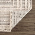 thumbnail image 5 of Boutique Rugs Lunao Farmhouse High Low Textured Shag Runner Rug - Modern Geometric Carpet for Hallway, Kitchen - Charcoal, Cream, Peach - 2'7" x 7'3" (2x8), 5 of 16