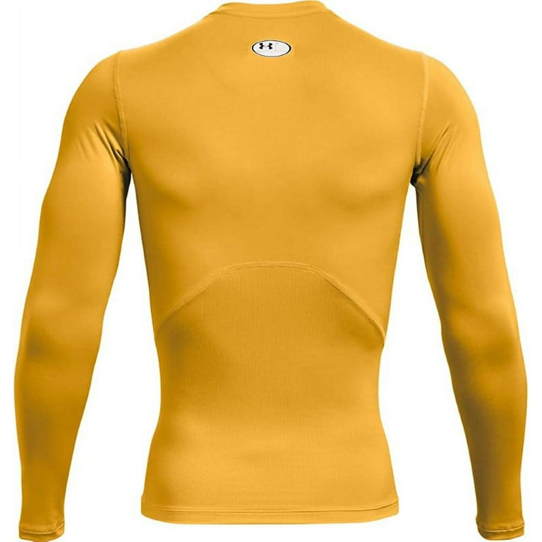 Under Armour Men's HeatGear Compression Gold Long Sleeve T-Shirt