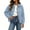 Light Blue, variant on Kezqiaxn Lightweight Jacket Women Zipper Long Sleeve Loose Work Coat with Pocket Casual Outerwear Fashion Clothing