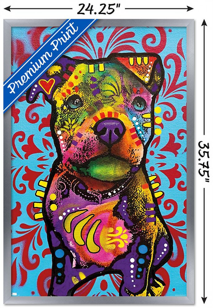 Dean Russo - Pittie Pup Wall Poster, 22.375" x 34" Framed
