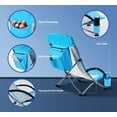 thumbnail image 3 of Nice C Beach Camping Folding Chair w/Cooler High Back, with Cup Holder & Carry Bag Compact & Heavy Duty Outdoor, Camping, BBQ, Beach, Travel, Picnic, Festival(One Blue), 3 of 9
