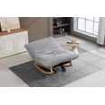 thumbnail image 6 of Timbernest Bean Bag Rocking Chair for Indoor Outdoor, Accent Armless Lazy Sofa, Corduroy Casual Single Couch, Light Gray, 6 of 6