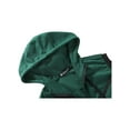 thumbnail image 4 of Unique Bargains Men's Sleeveless Zip Up Drawstring Hooded Vest 46 Green, 4 of 7