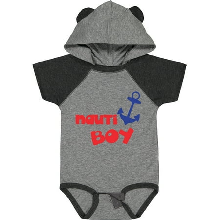 

Inktastic Nauti Boy Boat Anchor Sailor Sailing Nautical Gift Baby Boy Bodysuit