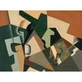 thumbnail image 2 of Juan Gris 24x19 Gold Ornate Framed and Double Matted Museum Art Print Titled - Glass and Checkerboard (C. 1917), 2 of 4