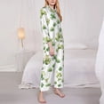 thumbnail image 4 of Kll St Patrick'S Day3 Print Women'S Long Sleeve Pajamas With Pants Sleepwear Loungewear 2 Set-X-Large, 4 of 9
