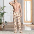 thumbnail image 5 of Uemuo Howdy Cowgirl Pattern Men's Wide Leg Palazzo Lounge Pants with Pockets Light Weight Loose Comfy Casual Pajama Pants-Large, 5 of 9