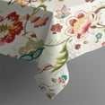 thumbnail image 5 of Pioneer Flower Floral Print Pattern Square Tablecloth,Waterproof Square Table Cover,Wipeable Spillproof Washable Table Cover for Home Kitchen Party Decor 42"X42"(107x107cm), 5 of 6