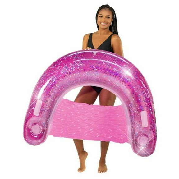 Pool Candy Orchid Glitter Inflatable Sun Chair PC2402ORG