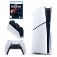thumbnail image 1 of Consola de Videojuegos PlayStation 5 Slim de 1TB, con Marvel's Spider-Man: Miles Morales + Regalo; Sony Blanco, 1 of 2