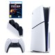 thumbnail image 1 of Consola de Videojuegos PlayStation 5 Slim de 1TB, con Marvel's Spider-Man: Miles Morales + Regalo; Sony Blanco, 1 of 2