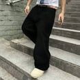 thumbnail image 7 of Mens Jeans Relaxed Fit 44X30 Mens Baggy Cargo Pants Casual Drawstring Elastic Waist Parachute Pants Loose Fit Unisex Street Y2K Trousers, 7 of 7